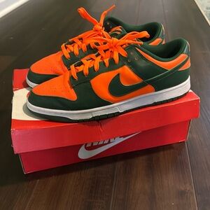 Miami hurricane dunks men’s size 13